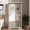 Flash Furniture Harrison 36in. Wide Rustic Farmhouse Storage Cabinet Bookcase w/Sliding Barn Door, White ZG-026-WHT-GG - alternate 7